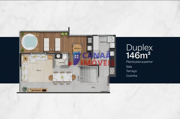 Cobertura duplex 3 suítes 146m² Belvedere Towers - próximo ao Praia Clube