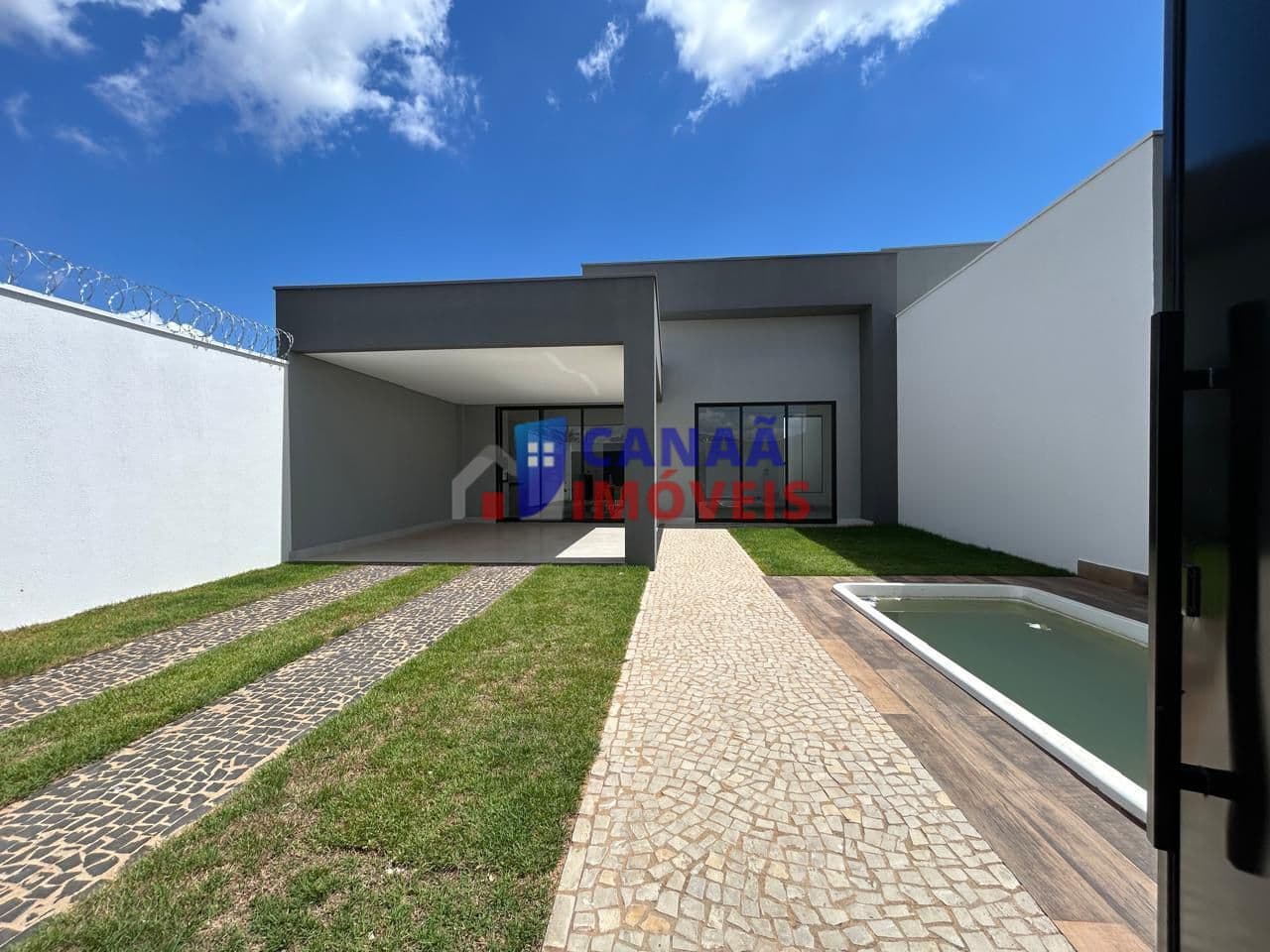 Casa nova 3 quartos 1 suíte c/ closet + piscina aquecida Novo Mundo