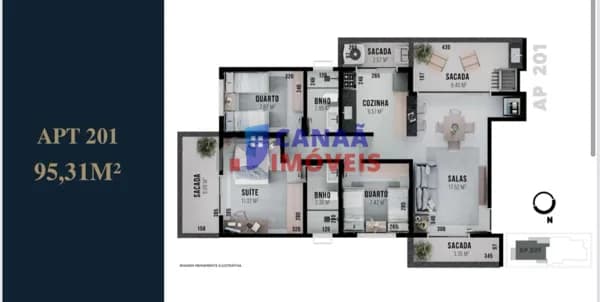 Apartamento Alto Padrão, 3 quartos