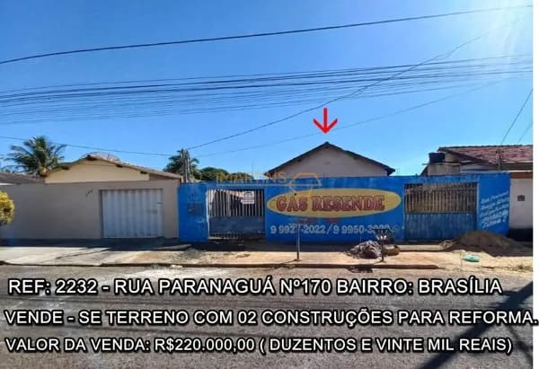 Lote/Terreno em Araguari - Brasília