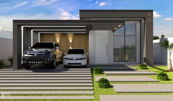 CASA CONDOMÍNIO LINEAR COM PÉ DIREITO DUPLO CONSTRUÇÂO | PERSONALIZAVEL