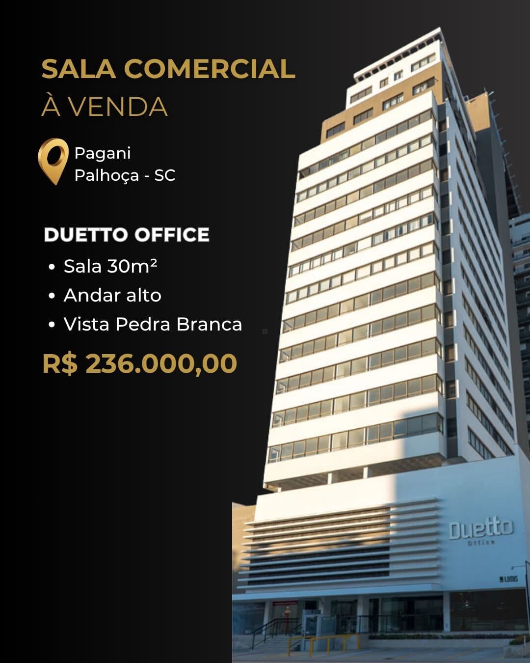 Sala comercial em Pagani, Palhoça/SC