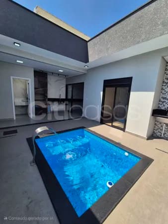 Casa com Piscina em Condomínio no Terras de São Francisco