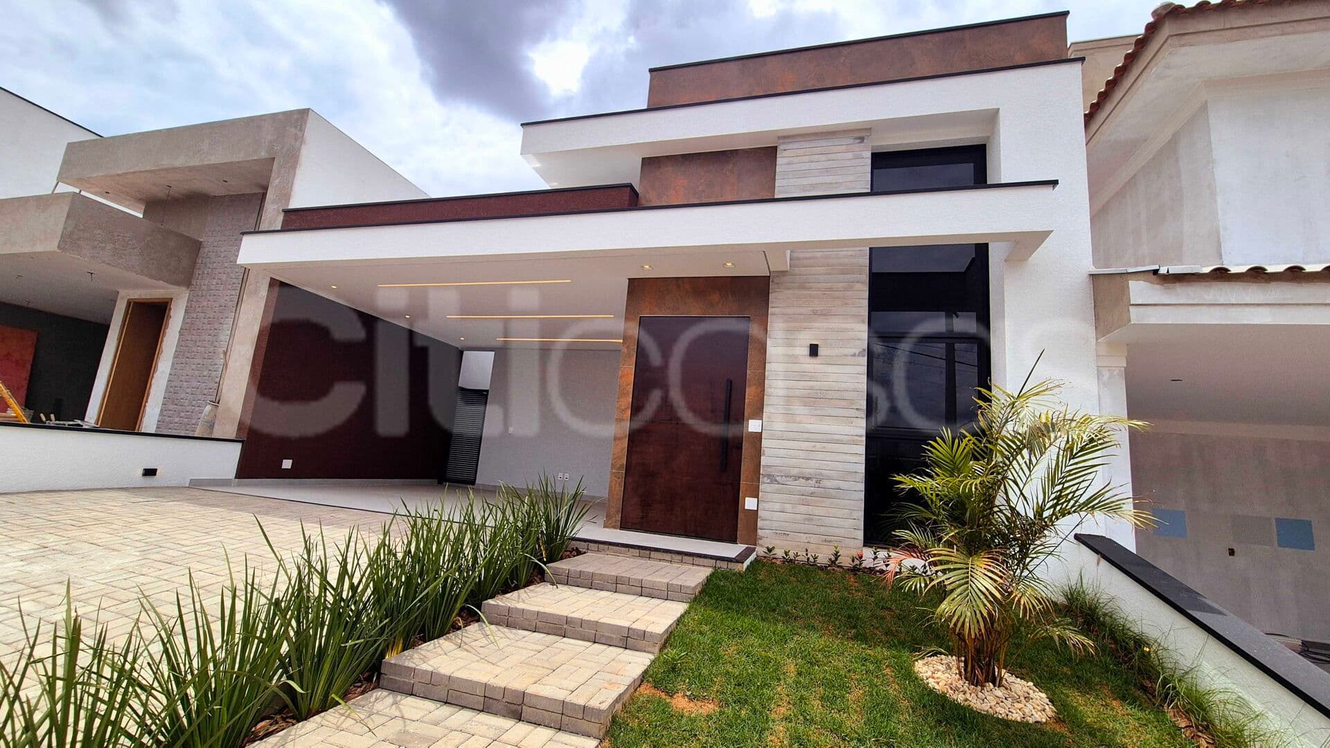 Casa Térrea Nova com Projeto Moderno, 3 suítes e Spa, no Condomínio Campos do Conde, Sorocaba/SP