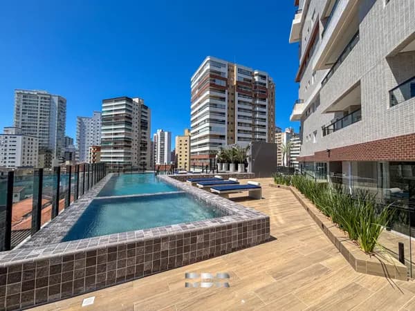 Apartamento novo com 2 dormitórios sendo uma suíte e churrasqueira tradicional à carvão