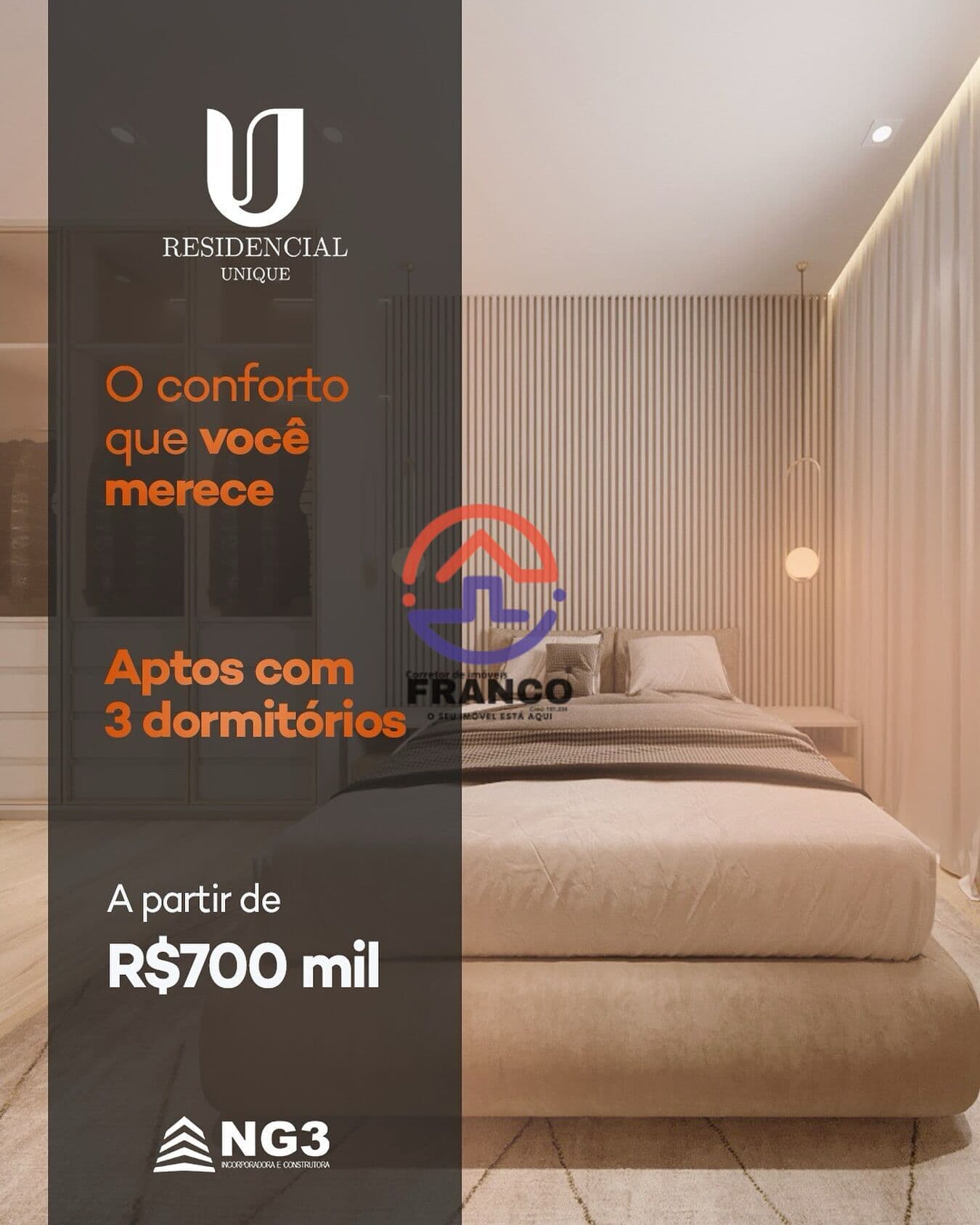 Apartamento Alto Padrão 3 dormitórios 1 suíte no Centro de Suzano com 2 vagas 98m