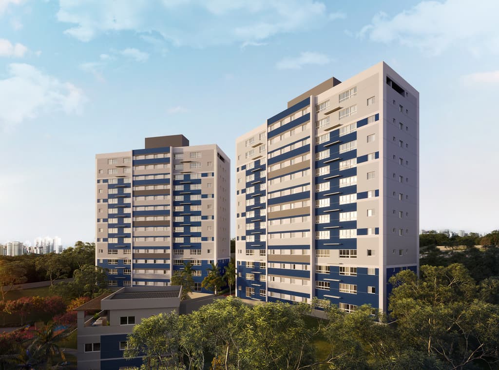 Apartamento Padrão 1 , 2 e 3 dorms. Minha Casa Minha Vida com suíte e varanda integrada