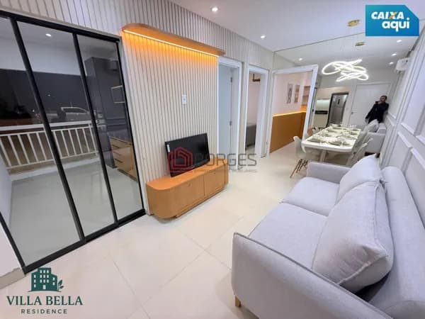 Apartamentos de 2 quartos com suíte e elevador no Villa Bella Residence.
