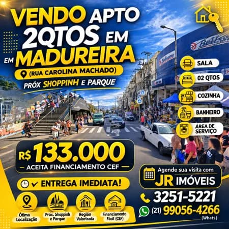 (RUA CAROLINA MACHADO) APTO 2 DORMS...