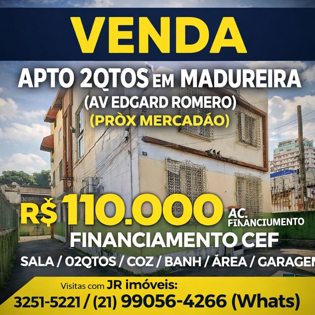 (AV. MINISTRO EDGARD ROMERO) APTO 2DORMS...