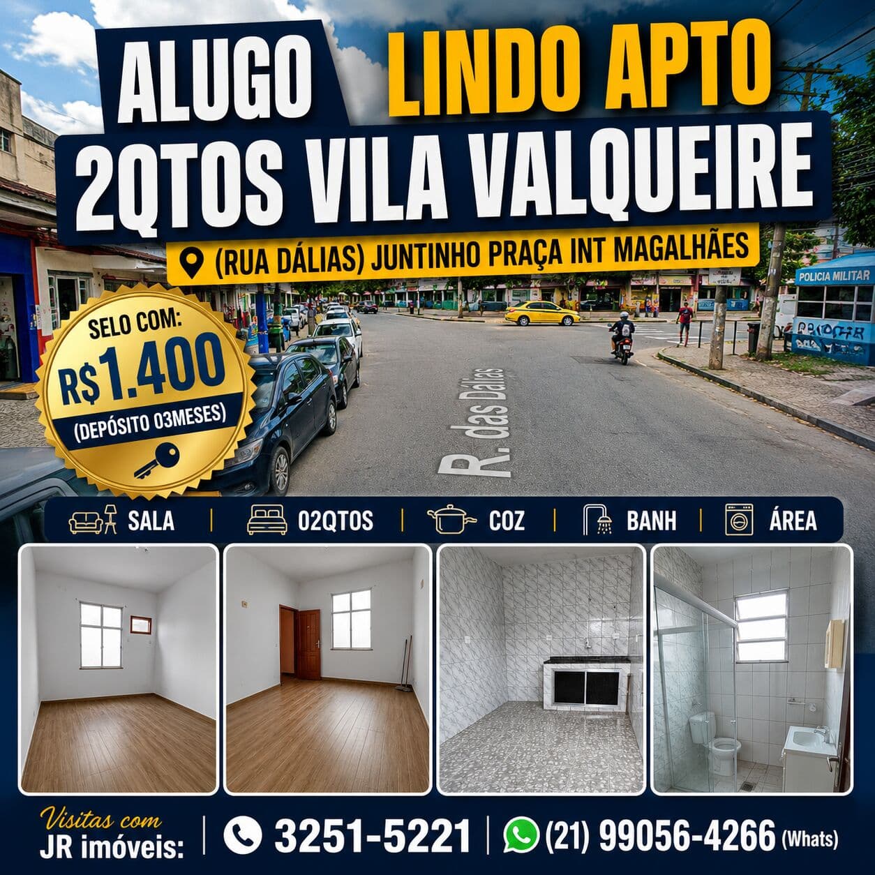 (RUA DÁLIAS) APTO 2DORMS...