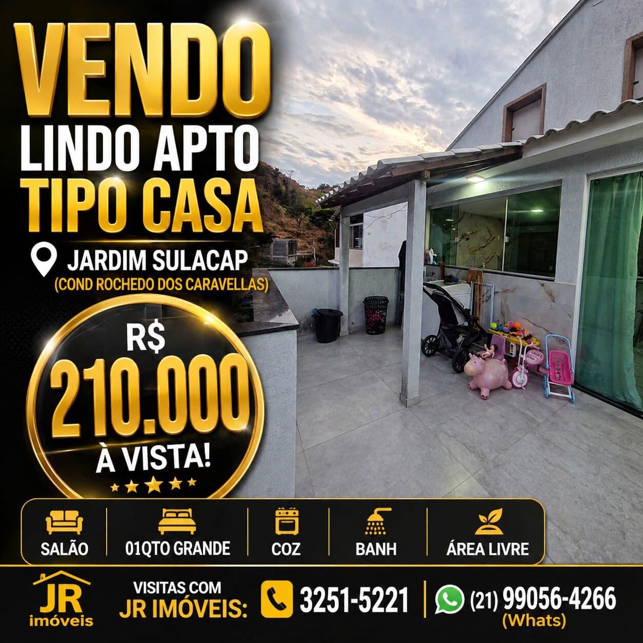 (COND ROCHEDO) CASA TIPO APTO 1 DORM...