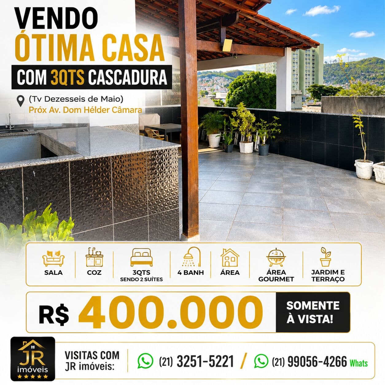 (TV 16 DE MAIO) CASA 3 DORMS ...