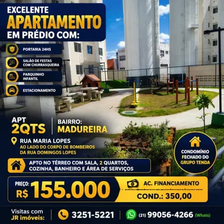MADUREIRA APT (PRÓX CORPO DE BOMBEIROS)