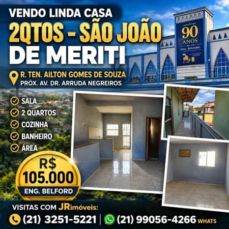 SÃO JOÃO DE MERITI CASA (PRÓX AO CENTRO DE SÃO JOÃO)