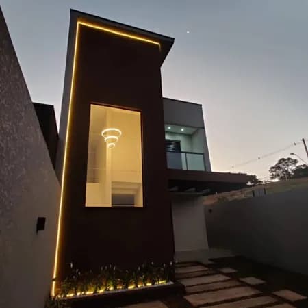 Sobrado moderno a venda no Loteamento Vivejo Atibaia - SP