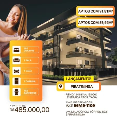 Apartamento em Condominio no bairro Piratininga, em Niterói-RJ