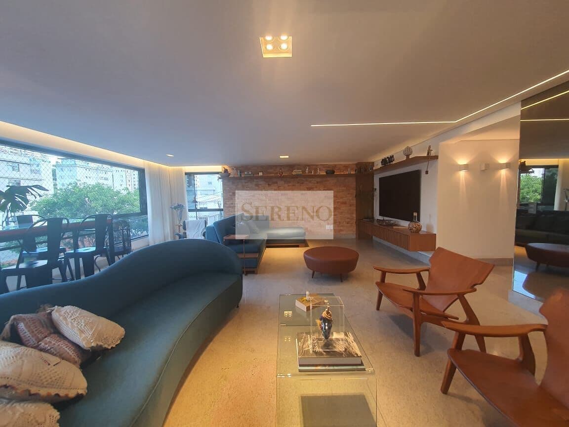 Apartamento alto padrão 04 quartos a venda, 222 m2, 02 suítes, hidro, armários, DCE, 03 vagas no Gutierrez, Belo Horizonte, MG. Brasil.