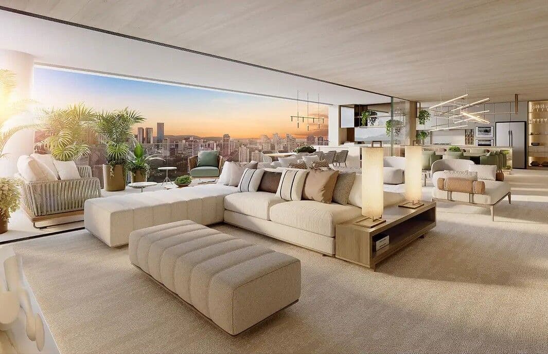 Apartamento altíssimo luxo 04 suítes a venda, 266,37 m2, entrega em dezembro/2029, torre única, gerador, recarga de carro elétrico, elevadores c biometria, esquadrias c grande área envidraçada, lazer resort, 04 vagas, vista panorâmica montanhas, fino aca