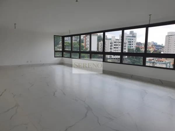 Apartamento alto luxo 4 suítes a venda, 186,11 m2, sala 3 ambientes, ampla cozinha, DCE e lazer, 4 vagas no Santa lúcia, Belo Horizonte, MG.
