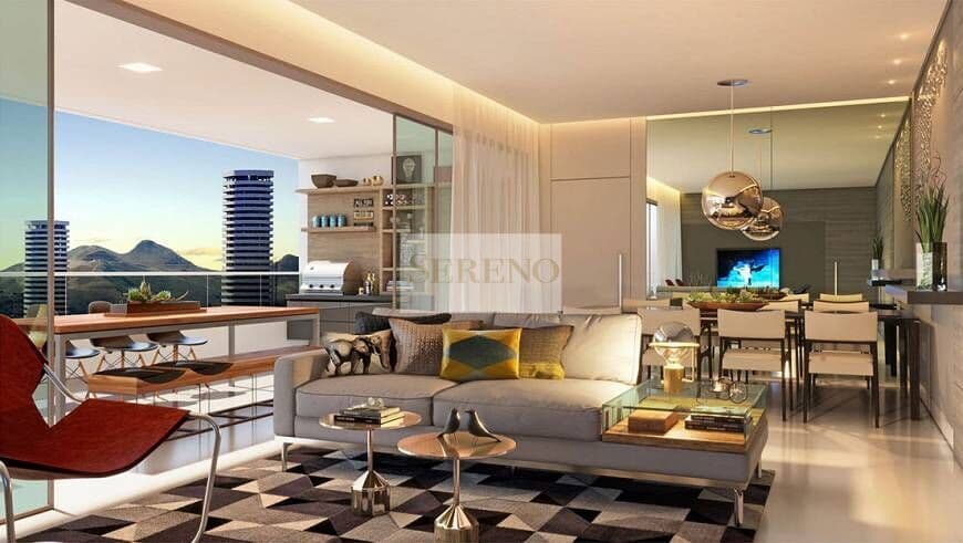 Apartamento alto luxo 04 quartos a venda, 174 m2, 02 suítes, lazer, alto com vista maravilhosa no Vale do Sereno, em Nova lima/MG.