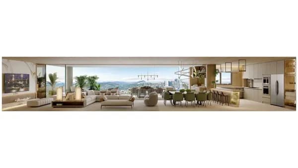 Cobertura linear altíssimo luxo 04 suítes a venda, 454,96 m2, entrega em dezembro/2029, torre única, gerador, recarga de carro elétrico, elevadores c biometria, esquadrias c grande área envidraçada, lazer resort, 06 vagas, vista panorâmica montanhas, fin