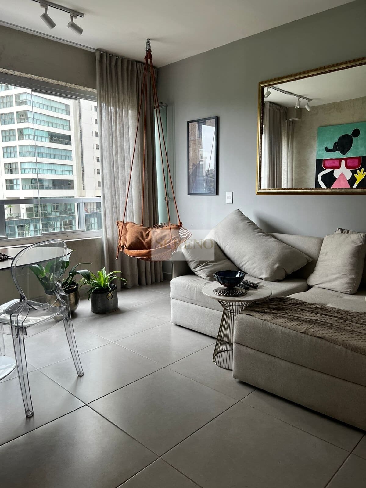 Apartamento 01 suíte a venda, 50 m2, DCE, lazer, 01 vaga no Vila da Serra, Nova Lima, MG.