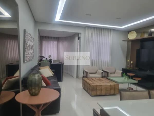 Apartamento de luxo 4 quartos a venda, 135 m2, decorado, 1 suíte, 2 vagas, DCE e lazer completo no Funcionários, Belo Horizonte, MG.