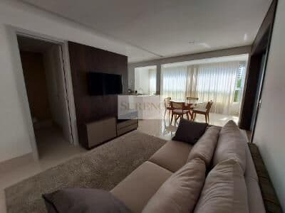 Apartamento decorado e mobiliado 01 suíte a venda, 56 m2, 01 vaga, 02 banhos, resort, Vila da Serra, Nova Lima, MG.