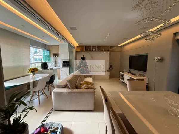 Apartamento de luxo decorado 03 quartos a venda, 113 m2, DCE, lazer resort, 03 vagas, andar intermediário c vista, Vila da Serra, Nova Lima, MG.