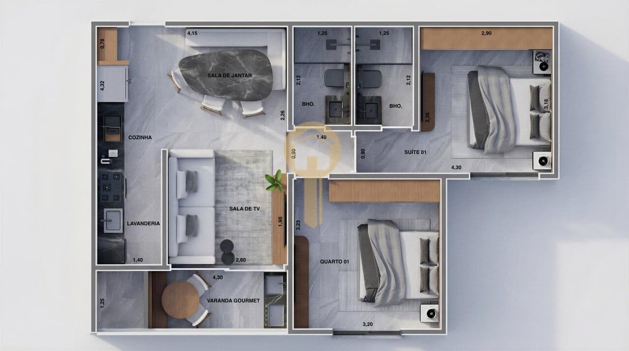 Apartamento em Passos - Muarama