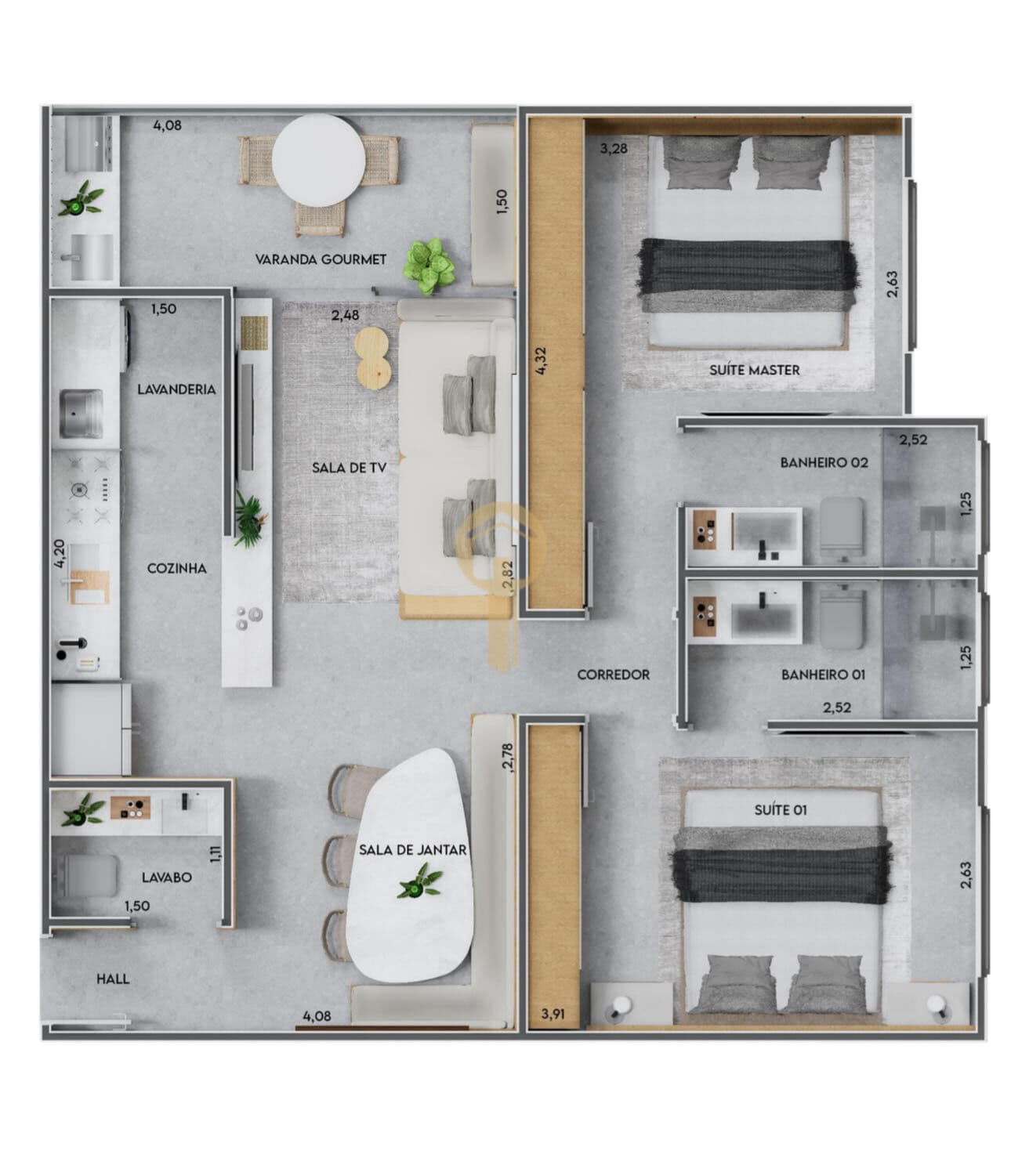 Apartamento em Passos - Muarama