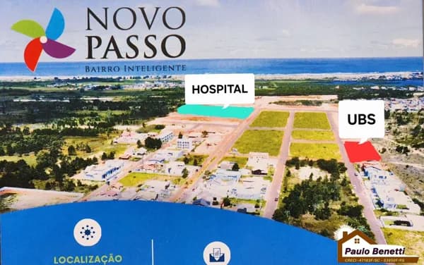 "300,00 m² Área Total - Lote Urbano - Novo Passo Bairro Inteligente"