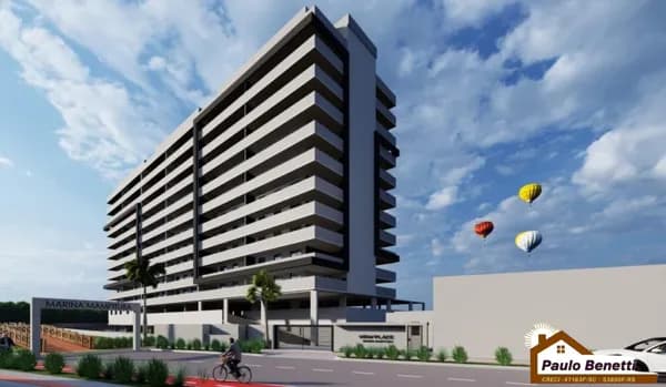 "67,80 m² Apartamento - 2 dormitórios, sendo 1 suíte - 1 banheiro social"