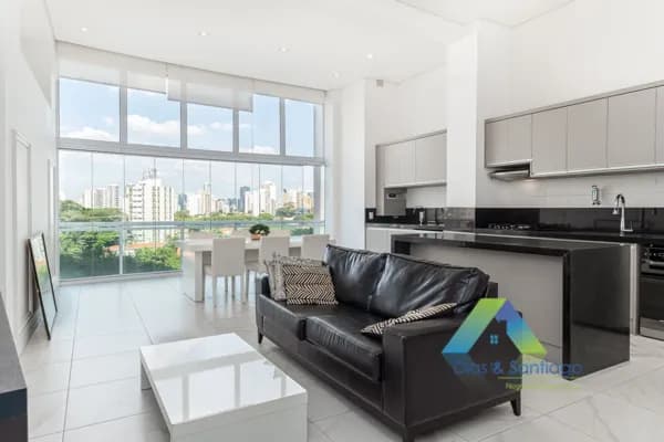 Apartamento com 1 Quarto e 2 banheiros para Alugar, 85 m² no Brooklin!