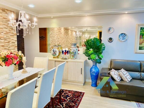 Excelente apartamento com 117m² de Alto Padrão Mobilado com 3 vagas de garagem coberta!