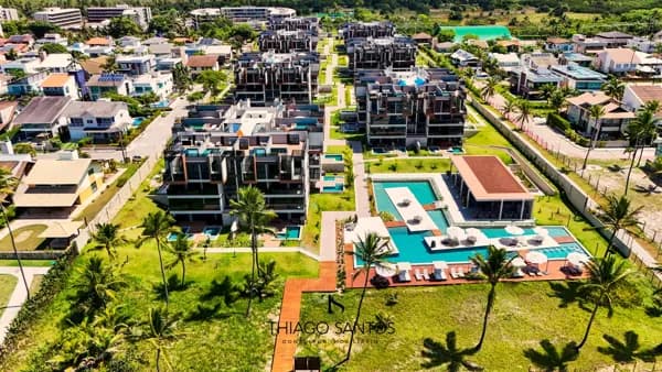 Vendo apartamento no Eco Cais Residence em Muro Alto - Flat 100% Mobiliado.