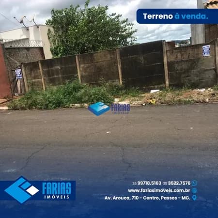 Lote/Terreno em Passos - Jardim Itália