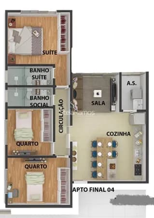 Apartamento em Bom Pastor, Divinópolis/MG
