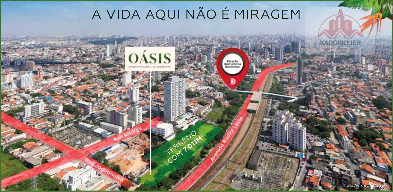 Oásis Guilhermina Esperança (350m do metrô)