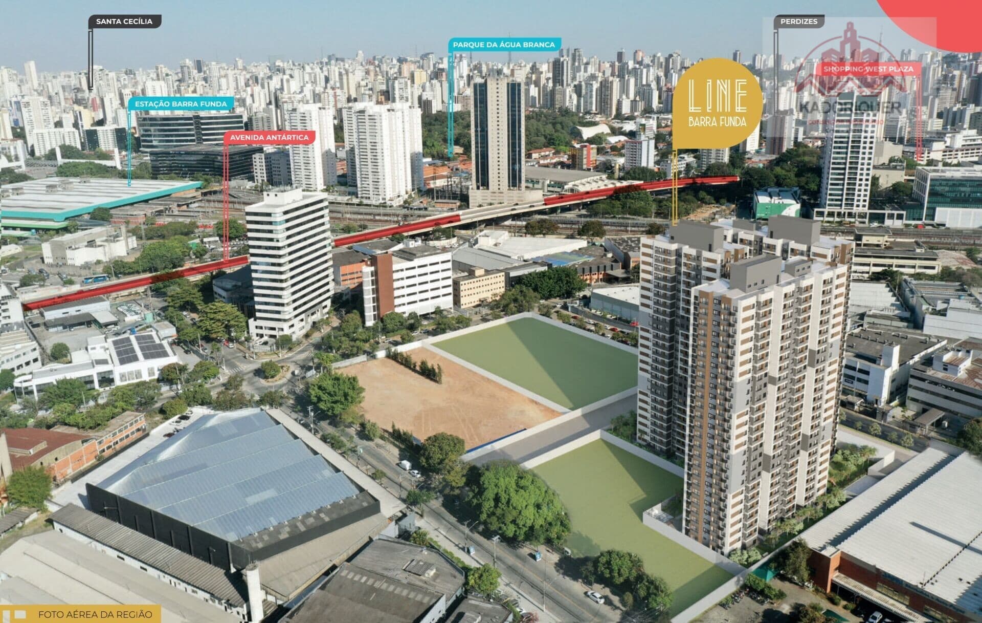 Line Barra Funda (700m do Metrô)