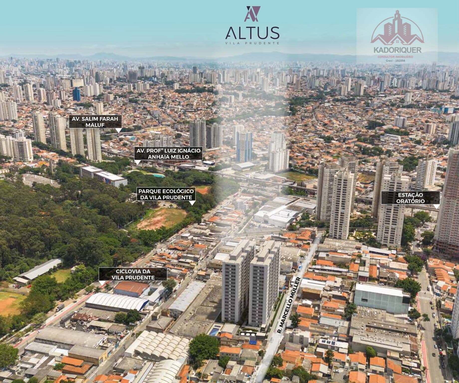 Prisma Vila Prudente - 500m da Estação Oratório.