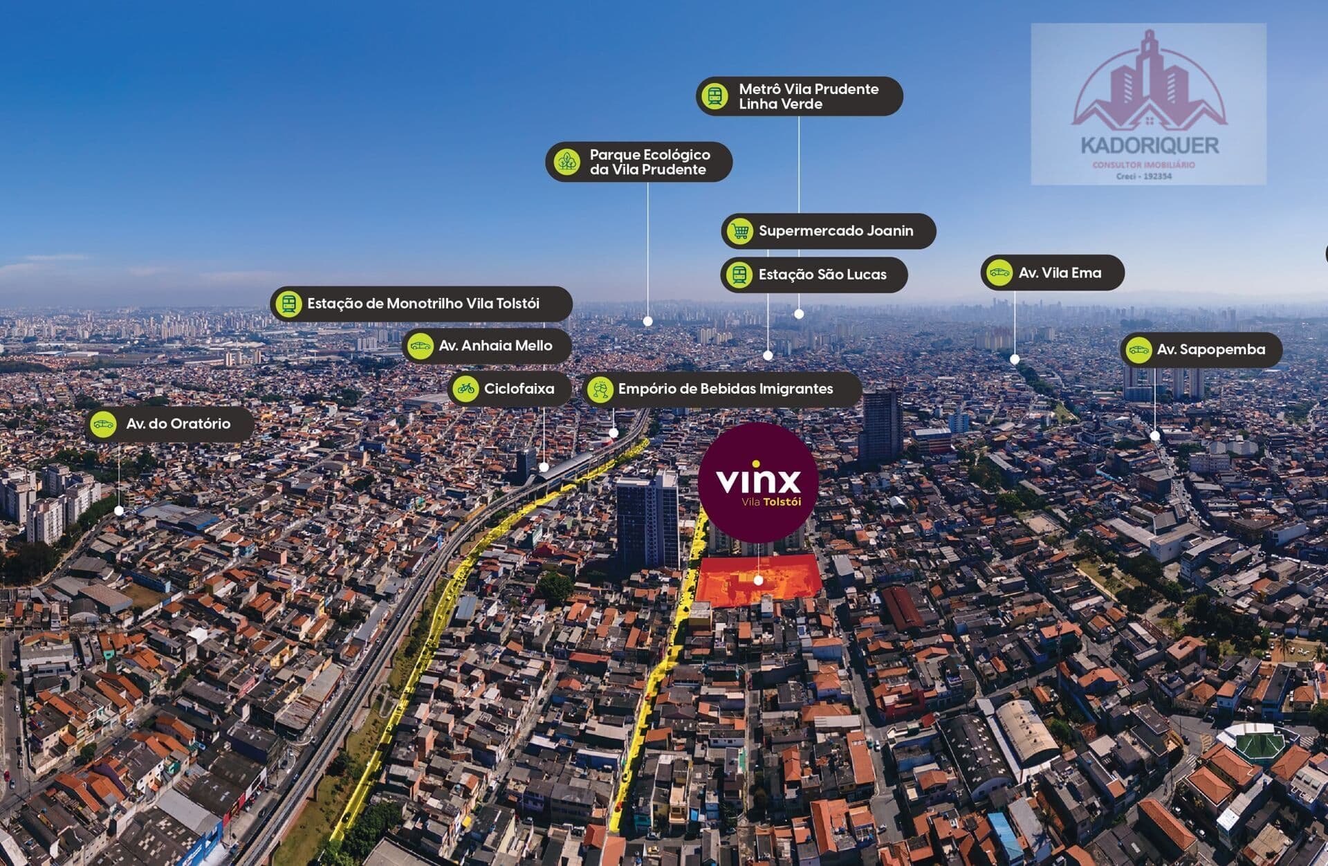 Vinx Tolstói - 400m da estação.