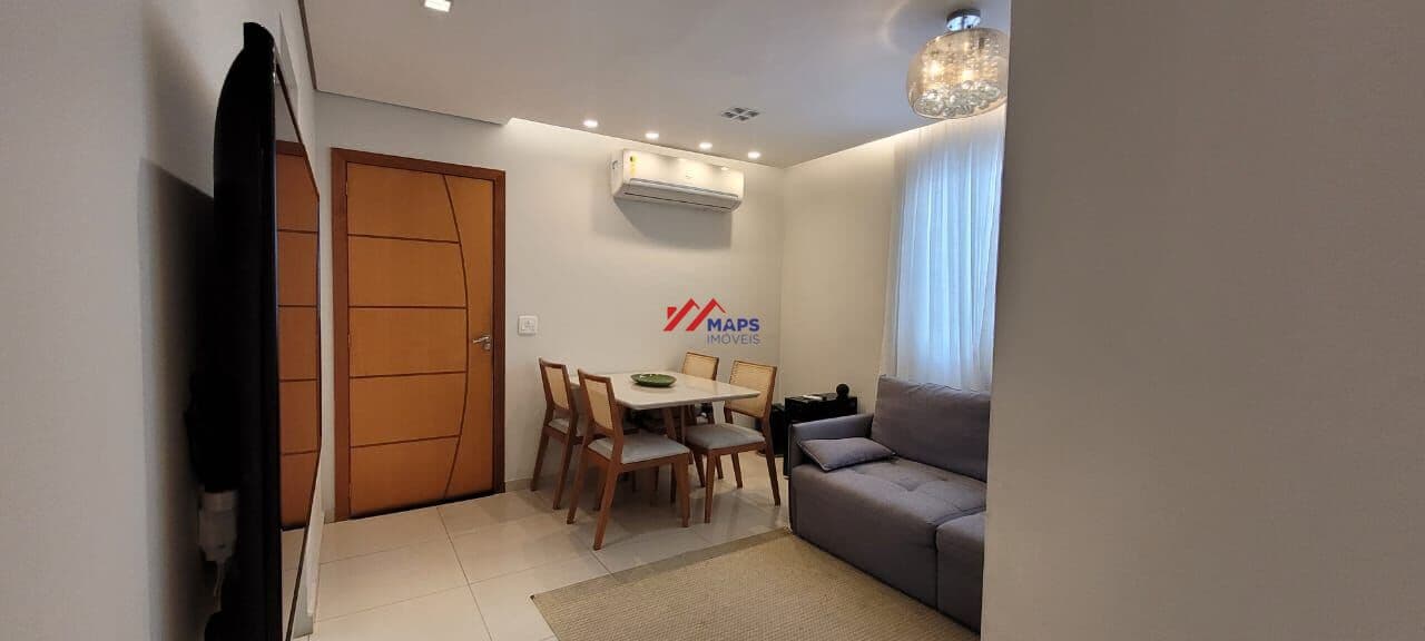 Apartamento com três quartos, suíte e duas vagas de garagem no bairro Planalto - Belo Horizonte/MG.