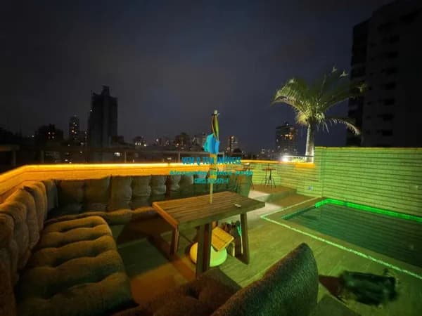Apartamento Cobertura Duplex 4 dormitórios, sendo 3 suítes e 2 vagas Aparecida em SANTOS-SP