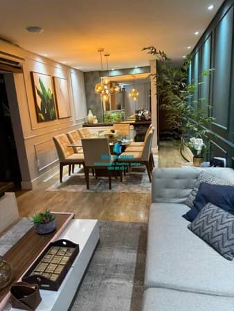 Apartamento 2 dormitórios com dependência 92m² Marapé, Santos/SP