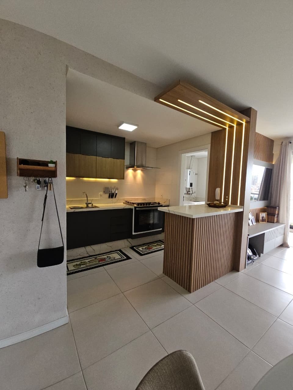 Apartamento com vista mar no Pagani