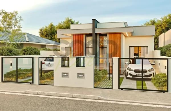 🏡 Casa Geminada com Fachada Moderna