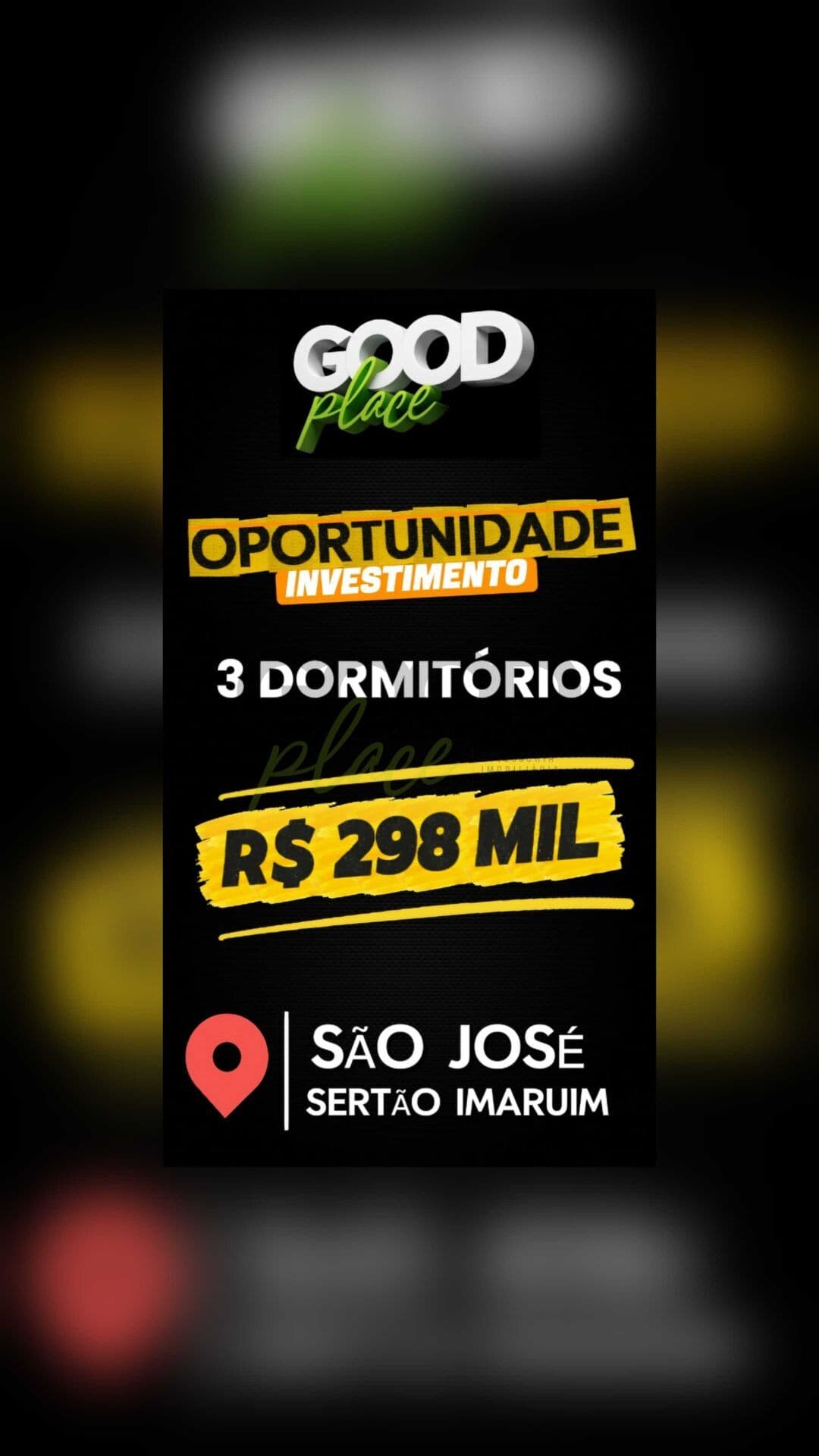 Apto 3 Dorm São José 298mil