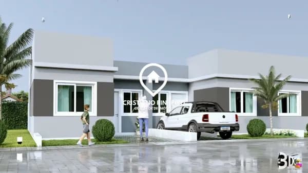 Casa com 2 dormitórios à venda no bairro Parque dos Anjos - Gravataí/RS